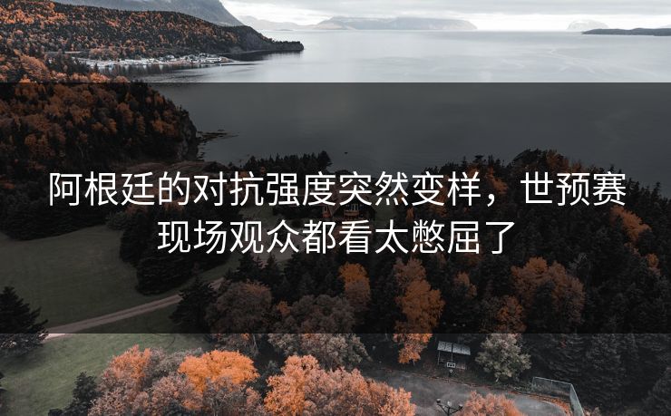 阿根廷的对抗强度突然变样，世预赛现场观众都看太憋屈了